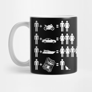 A joke for someone who collects scale models (white) Mug